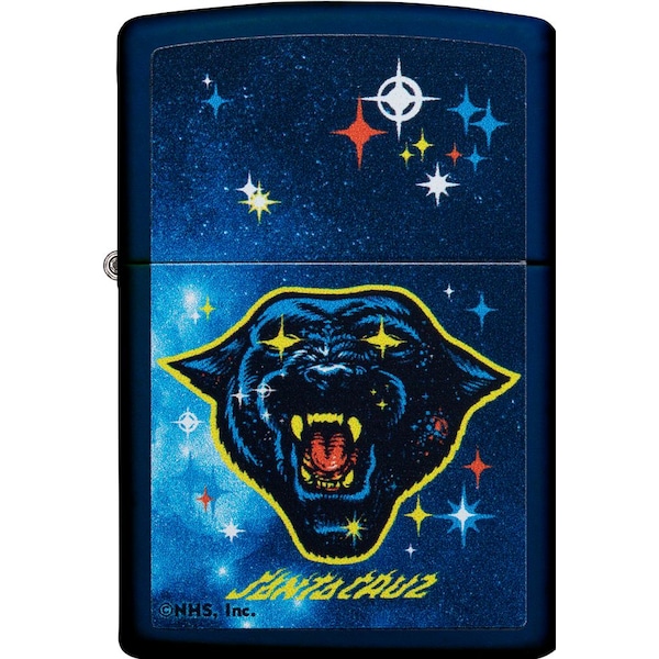 Zippo 2022 Zippo Santa Cruz Skateboards Starry Eyed Panther, Navy, ZIP-49613 - main